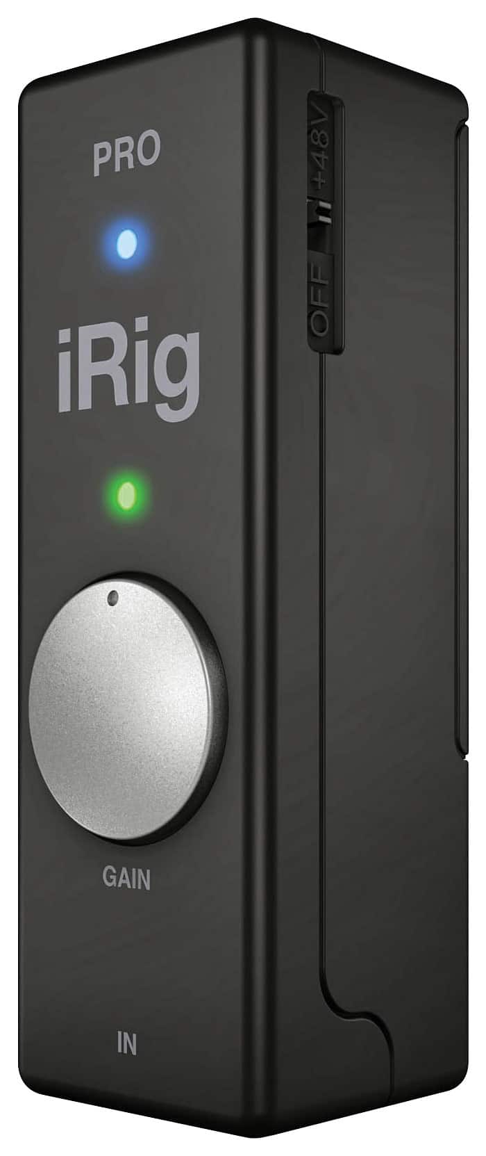 Front. IK Multimedia - iRig Pro USB/MIDI Audio Interface - Black.