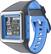 Front Standard. MetaWatch - STRATA Watch for Apple® iPhone® 4S and 5 and Select Android Mobile Phones - Olympian Blue.