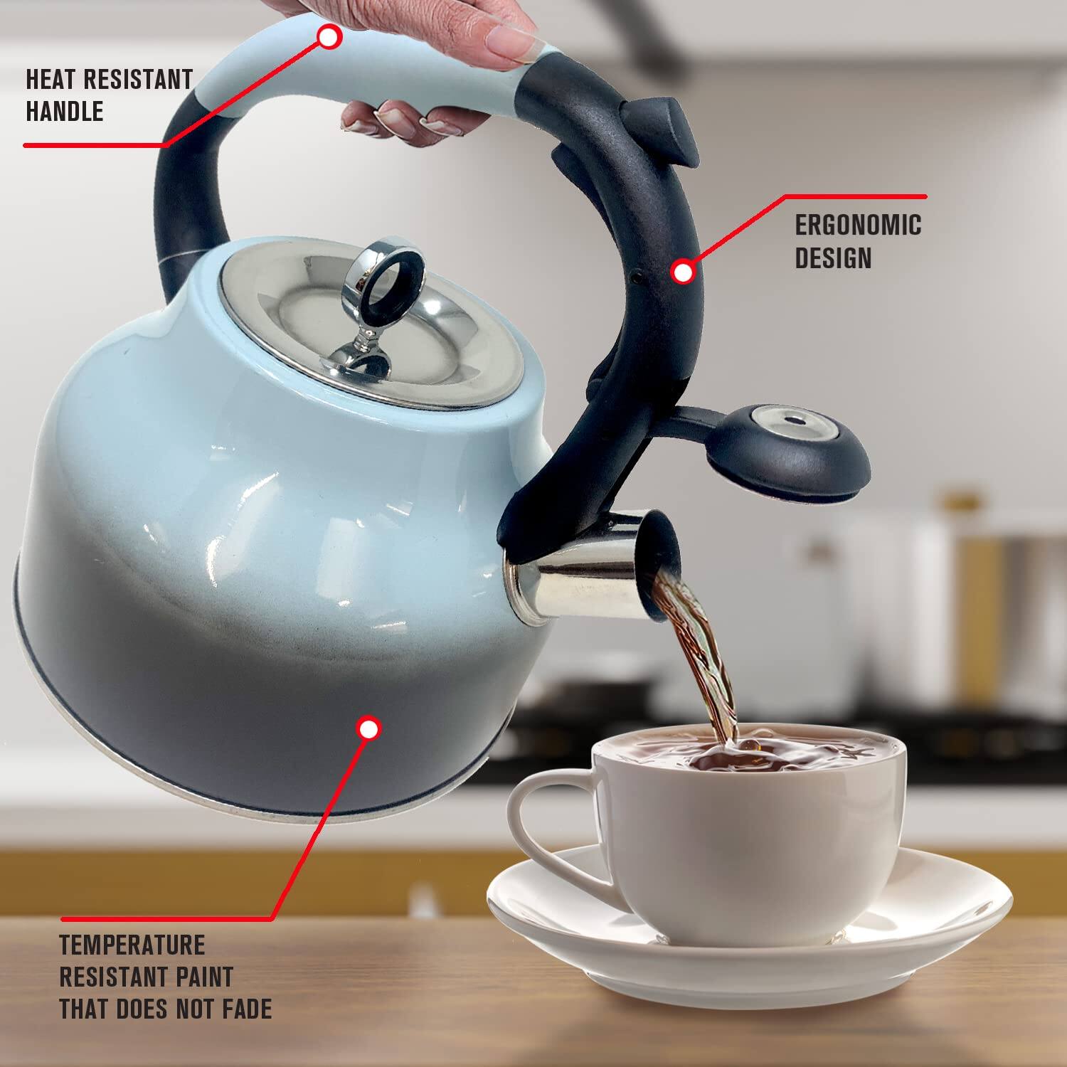 HEAT RESISTANT HANDLE  
ERGONOMIC DESIGN  
TEMPERATURE RESISTANT PAINT THAT DOES NOT FADE