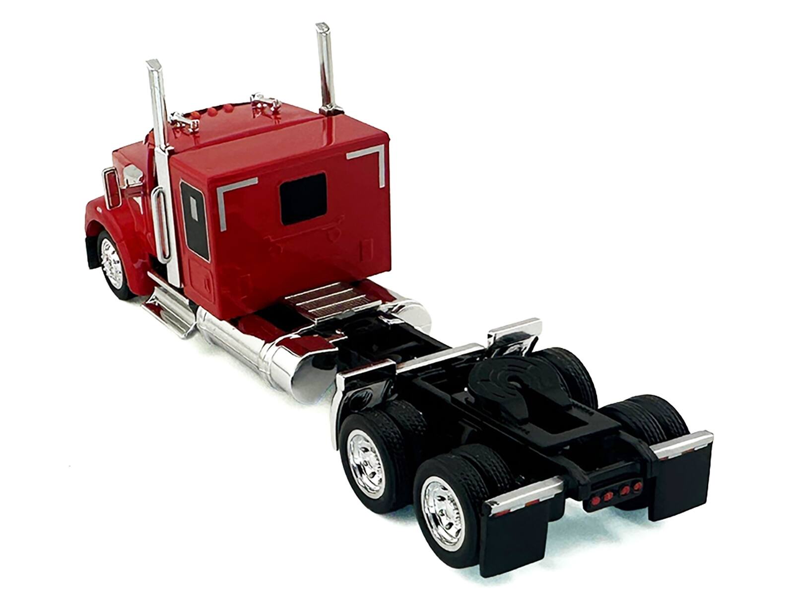 Alt View 2. HO Logistics Replicas - Kenworth W990 with Flat Top Sleeper Cab Red 1/87 (HO) Scale Plastic Model Car by HO Logistics.