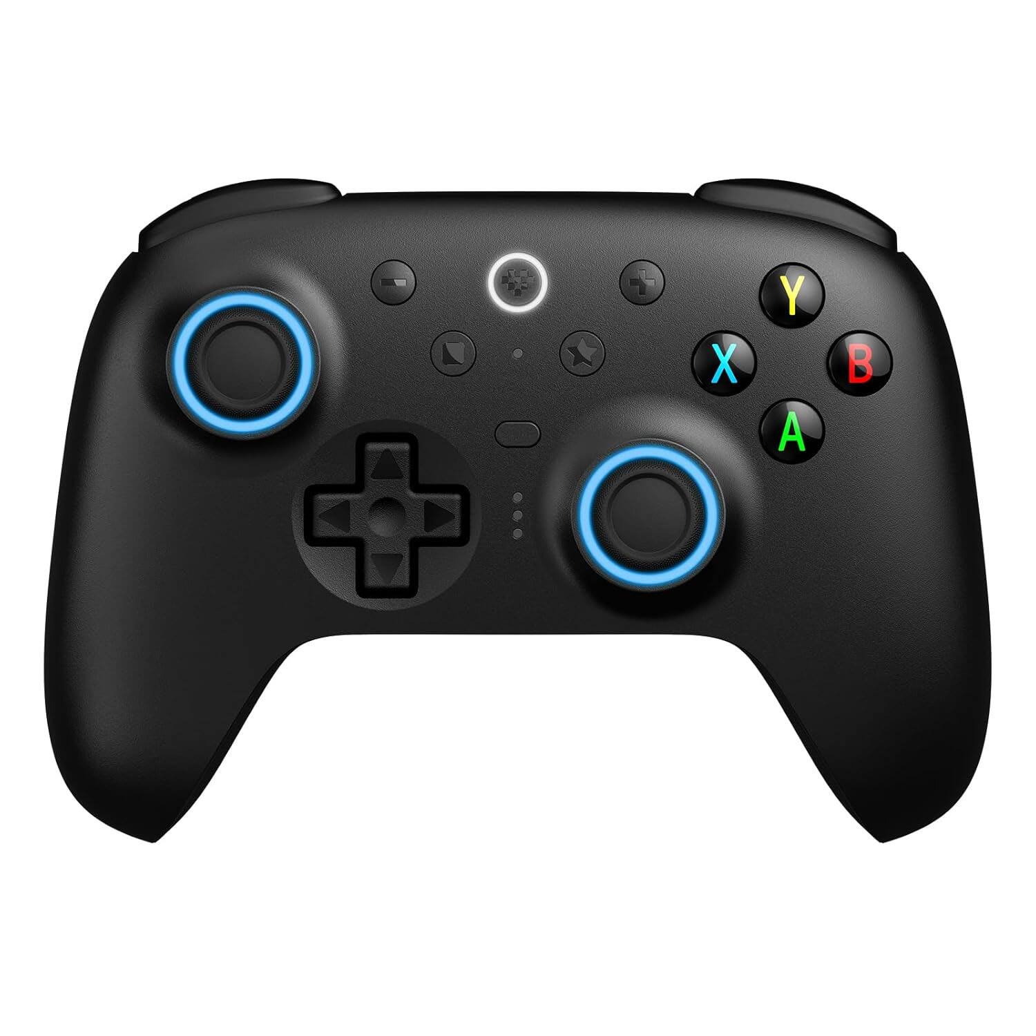 Angle. 8BitDo - 8BitDo Ultimate 2 Bluetooth Wireless Controller with Hall Effect Triggers, TMR Joysticks and Integrated Charging Dock - - Black.