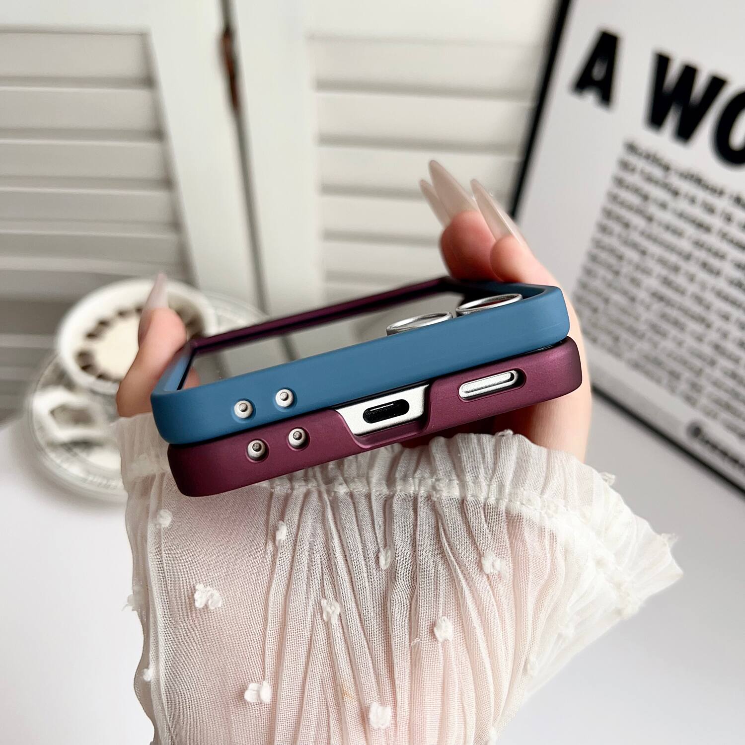 Dteck for Samsung Galaxy Z Flip8 Matte Gradient Magnetic Case ...