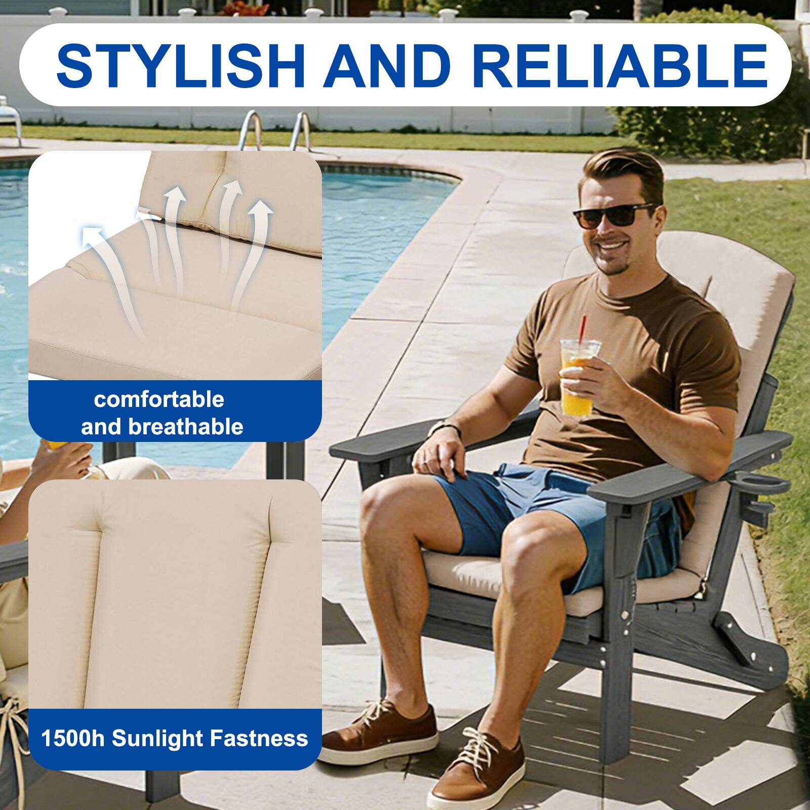 STYLISH AND RELIABLE

comfortable and breathable

1500h Sunlight Fastness