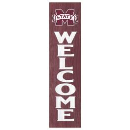 Jardine - Mississippi State Bulldogs 12'' x 48'' Welcome Outdoor Leaner - Maroon