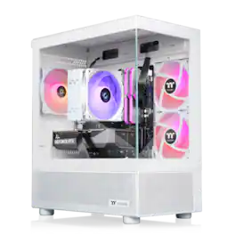 Thermaltake - LCGS View 8760TS-170 Gaming Desktop AMD Ryzen 7 8700F, 32GB Memory, NVIDIA GeForce RTX 5060 Ti 8G, 1TB SSD NVMe M.2 - White