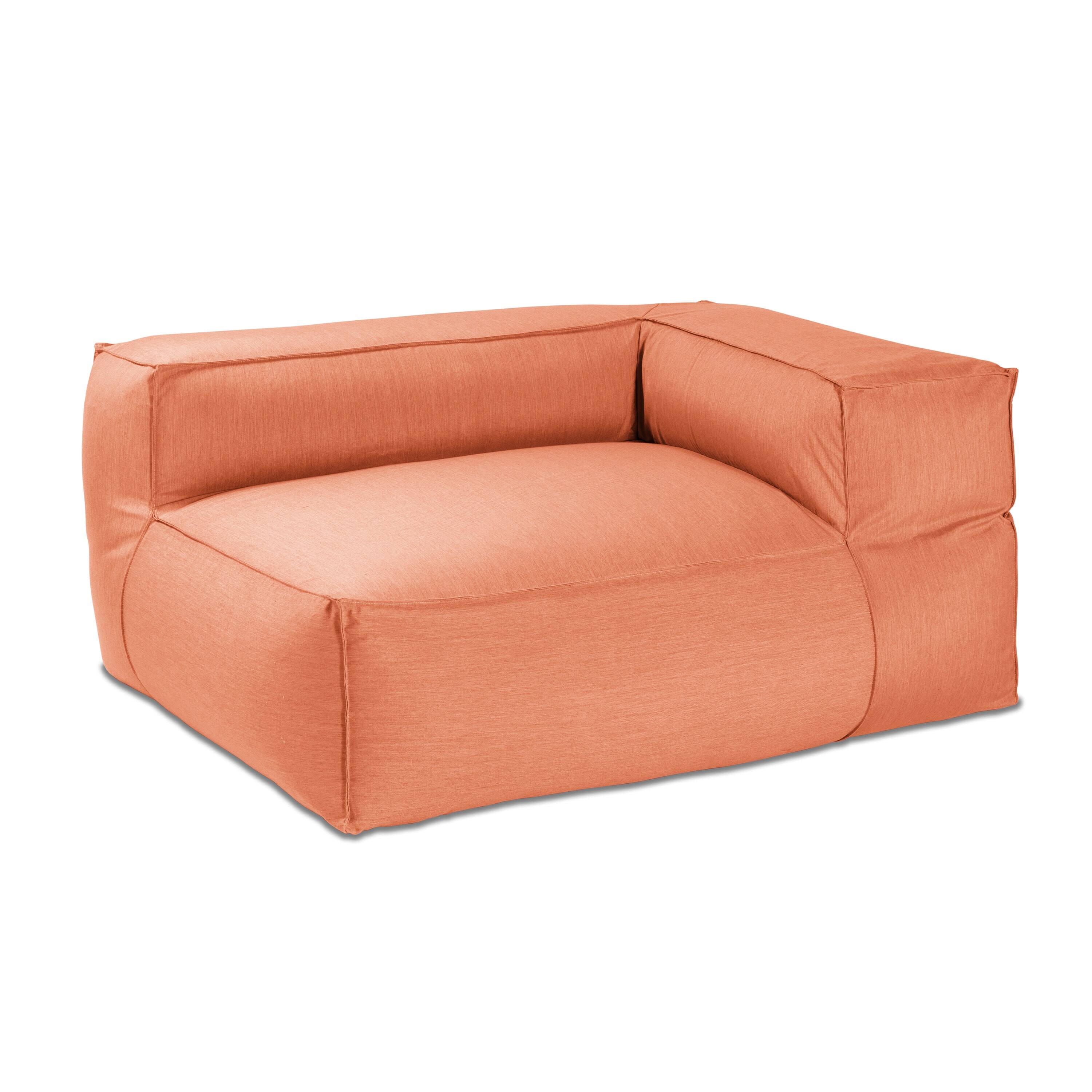 Alt View 1. Jaxx - Baya Outdoor Left Corner - Sunbrella, Coral - Coral.