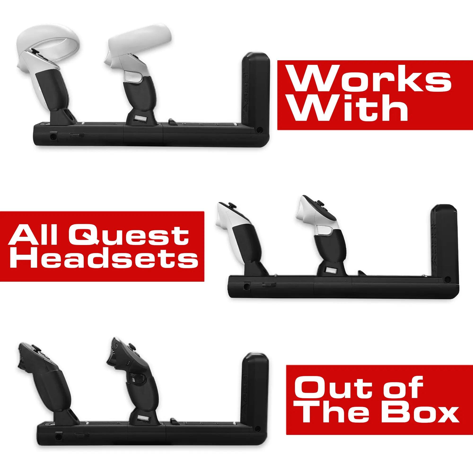 Works With  
All Quest Headsets  
Out of The Box