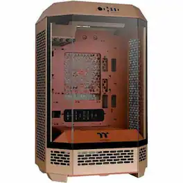 Thermaltake - The Tower 300 Gravel Sand Micro Tower Chassis - Micro Tower - Gravel Sand - Tempered Glass, SPCC - 3 x Bay - Gravel Sand