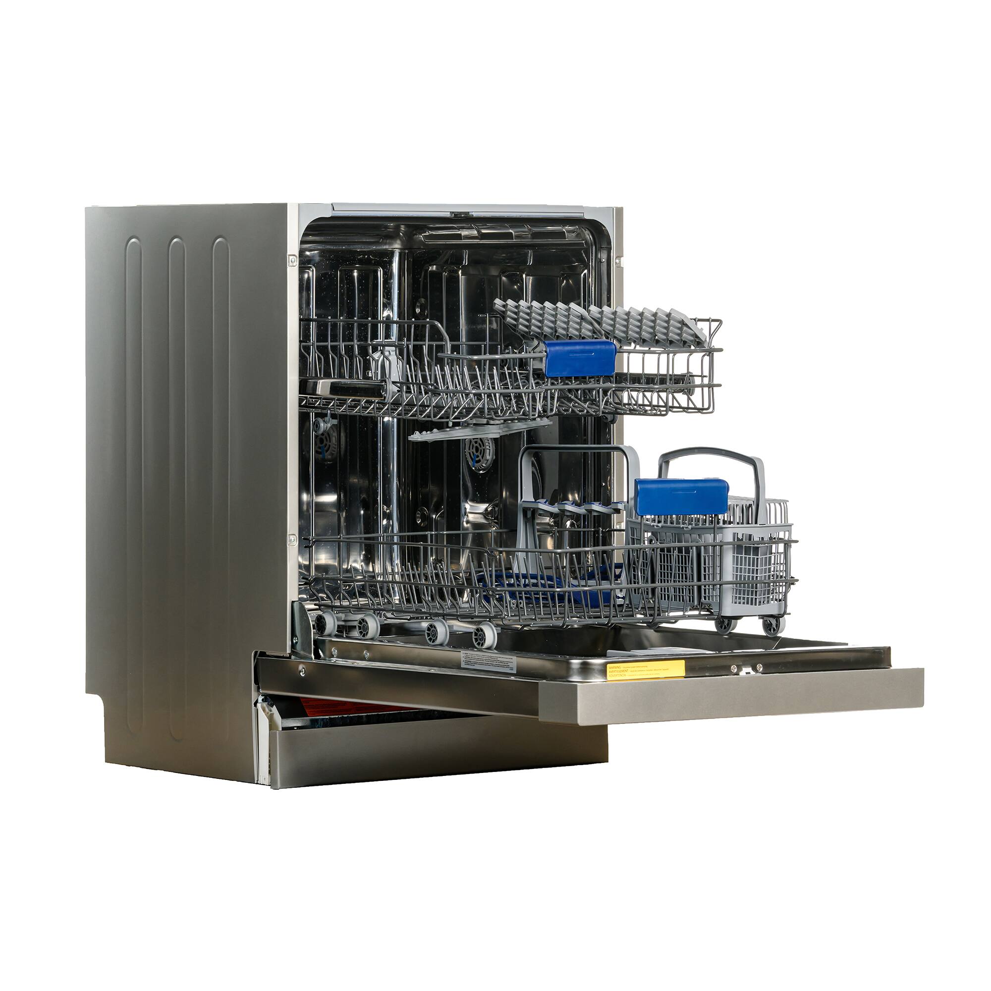 Angle. Equator - Equator 24 inch Built-In Dishwasher Front Control 14 place 3.4g Sanitize 51 dB Heating Element Energy Star 110V ADA - Stainless.
