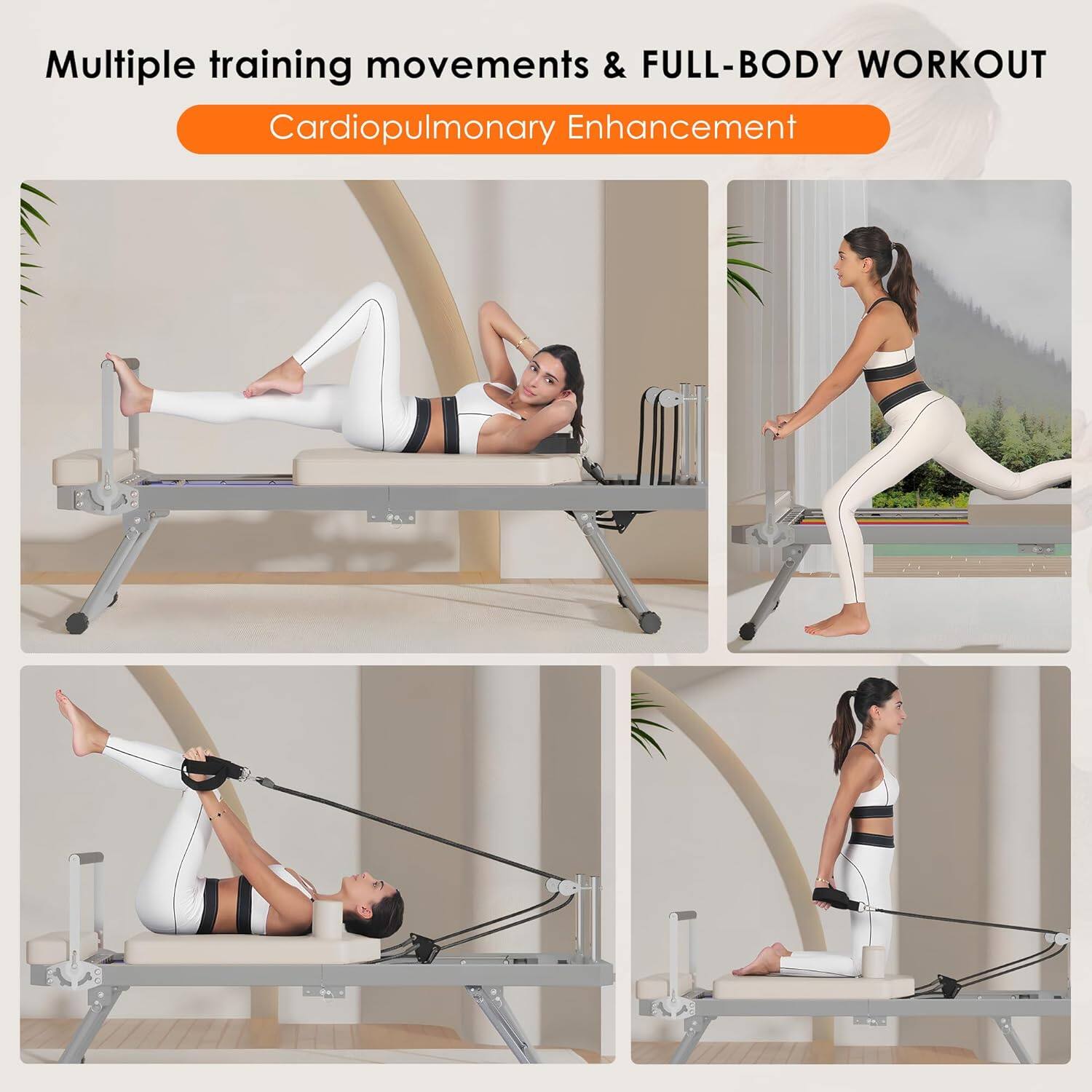Multiple training movements & FULL-BODY WORKOUT  
Cardiopulmonary Enhancement