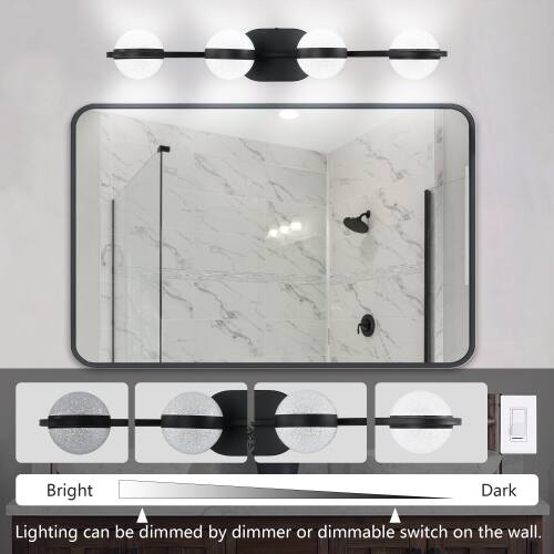 Bright Dark Lighting can be dimmed by dimmer or dimmable switch on the wall.