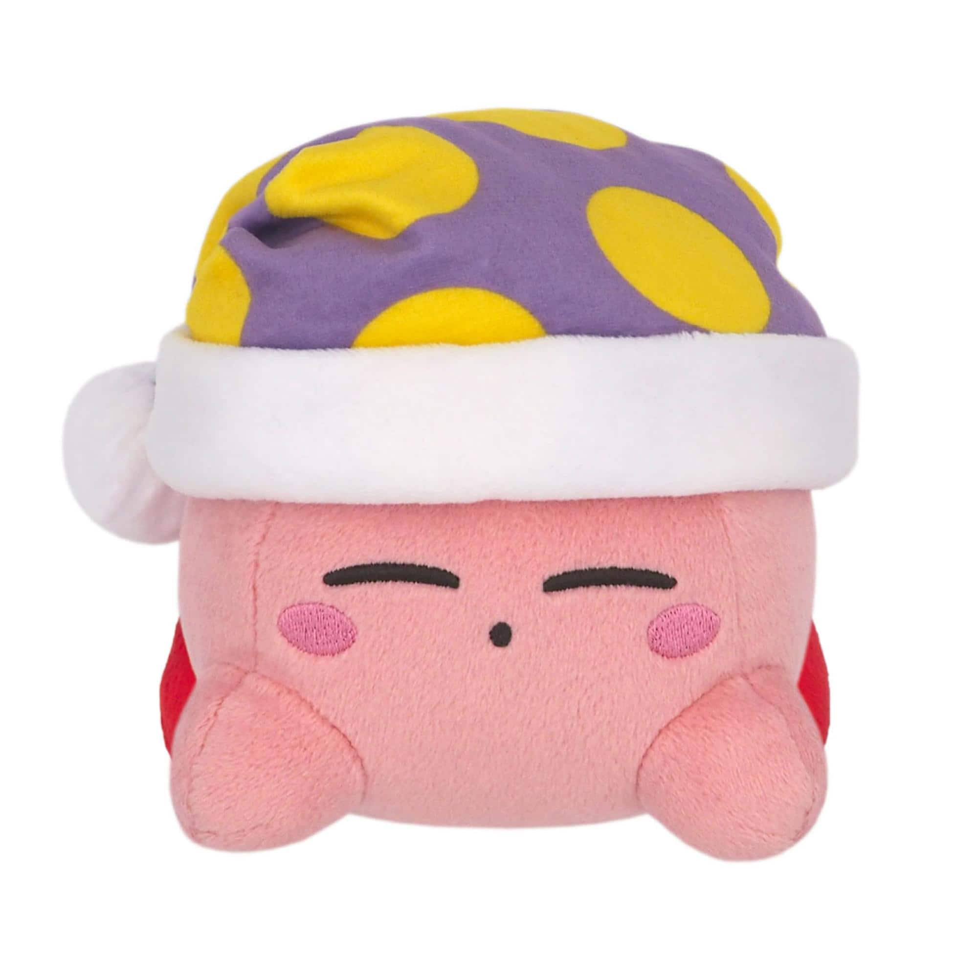 Front. Little Buddy - Kirby Sleep 6 Inch Collector Plush - Pink.