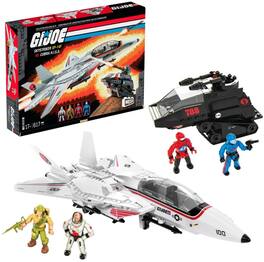 Mega Bloks - G.I. JOE Skystriker vs. COBRA H.I.S.S. Building Set, 617 Peice Building Toy Set - COLLECTIBLES - Multicolor