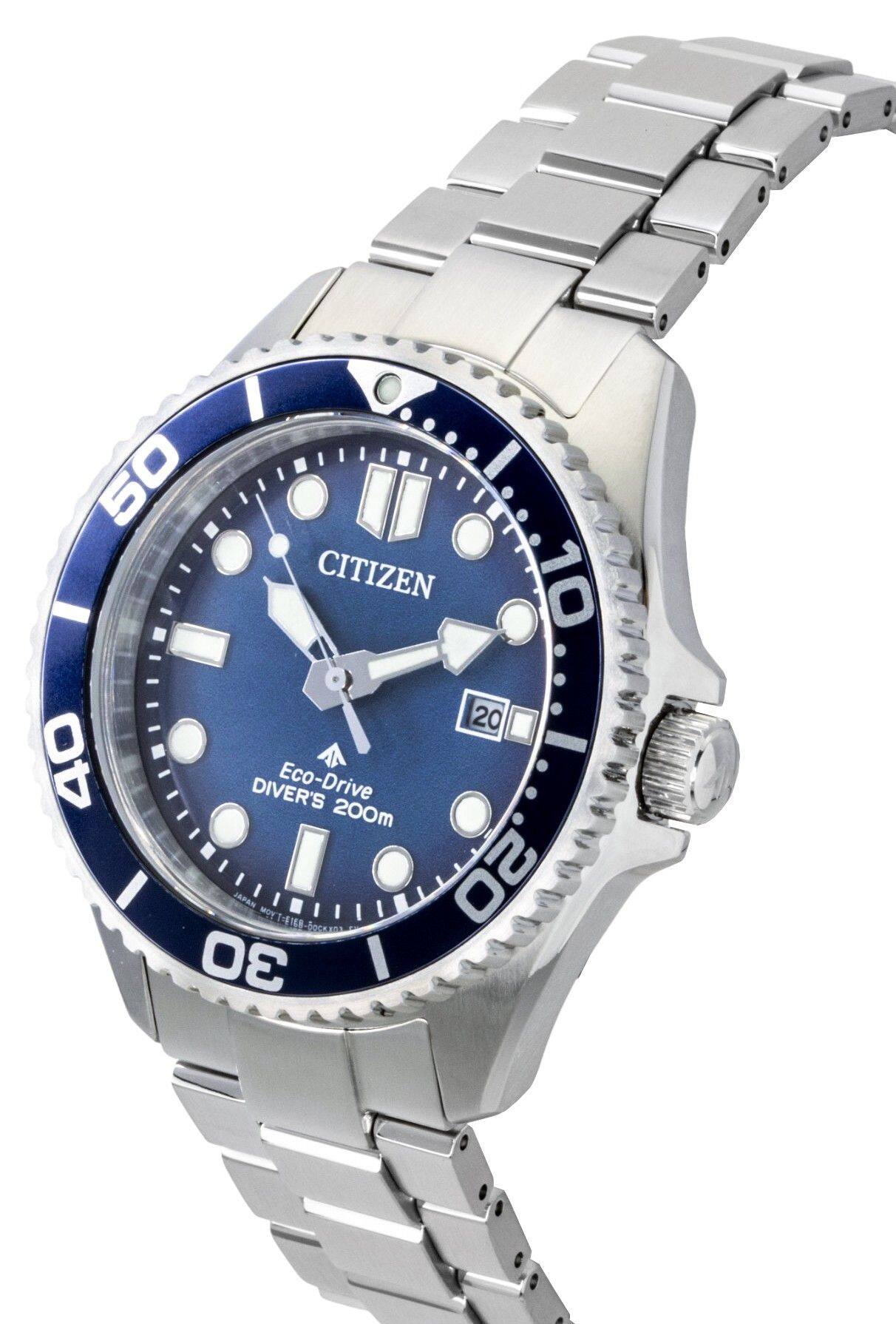 50 CITIZEN 10 20 40 DIVER'S Eco-Drive 200m JAPAN MOY 18-sa 20 30