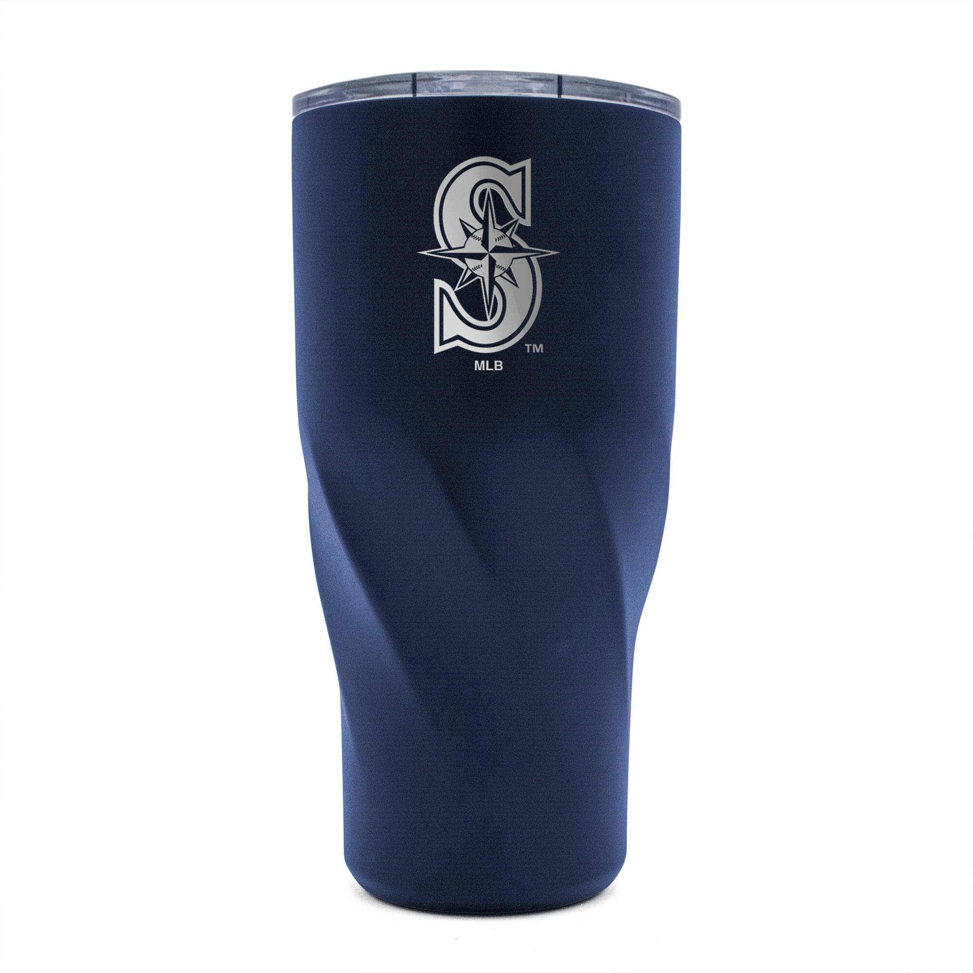 Front. WinCraft - Seattle Mariners 30oz. Morgan Stainless Steel Tumbler - Multicolor.