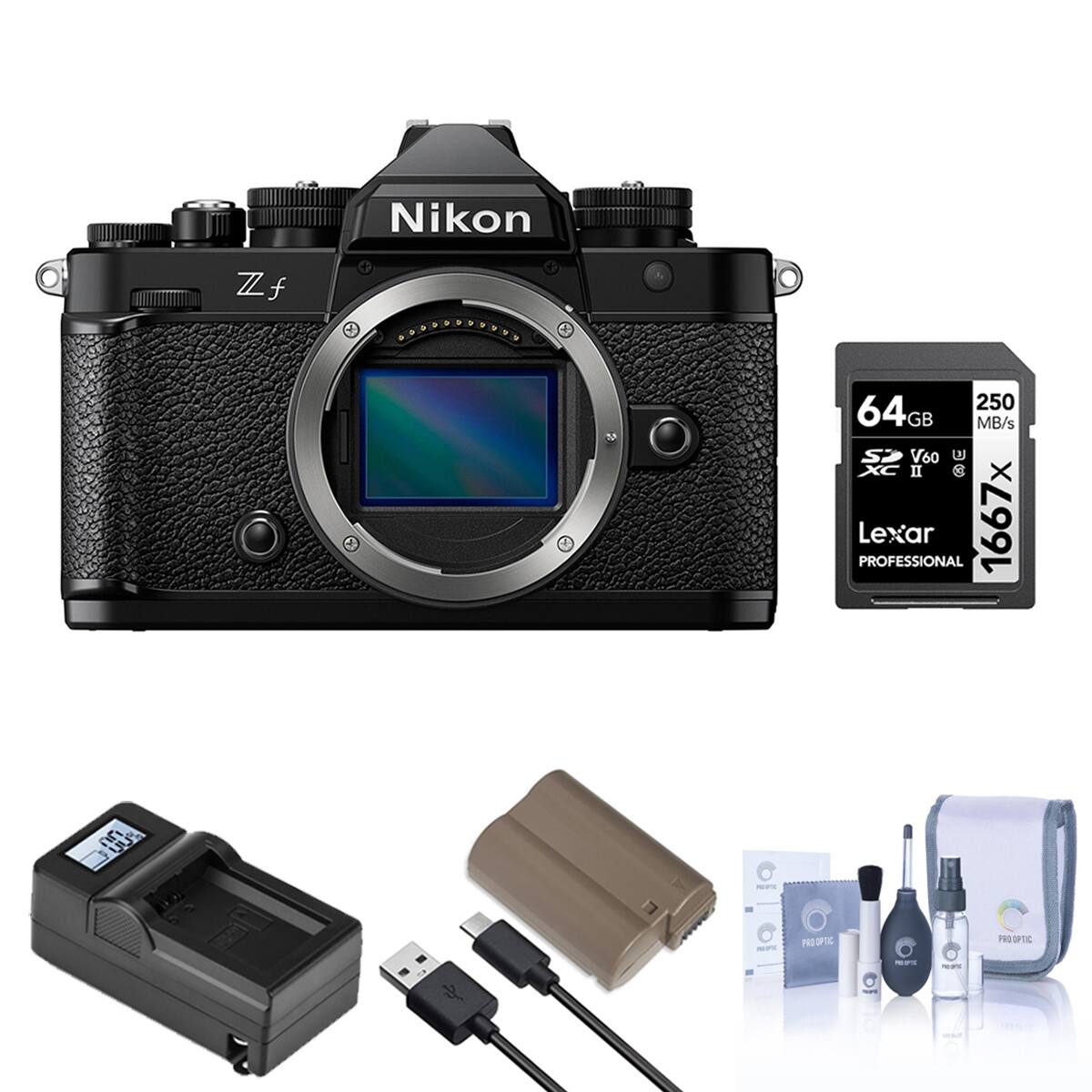 Nikon Zf  
64GB 250 MB/s  
Lexar 1667x  
PROFESSIONAL
