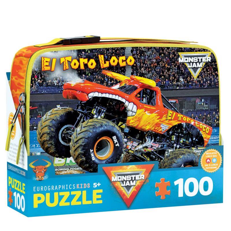 EI To LOGO MONSTER MAL V nD BKT 8 PRF BKT DK ROWING, TOGET ENRGRAPHICSKING SKIN MONSTER PUZZLE KIDS 5+ MAL EUROGRAPHICSKIDS 100 PUZZLE El r ToreLoco LOCO ONS IA INSULATED LUNCH BAG SAC a LUNCH ISOTHERME 100