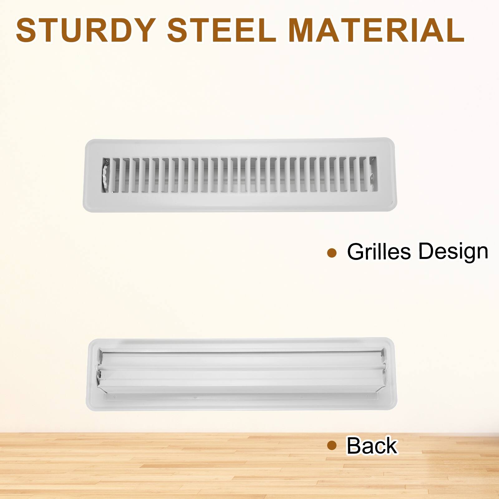 STURDY STEEL MATERIAL

- Grilles Design
- Back