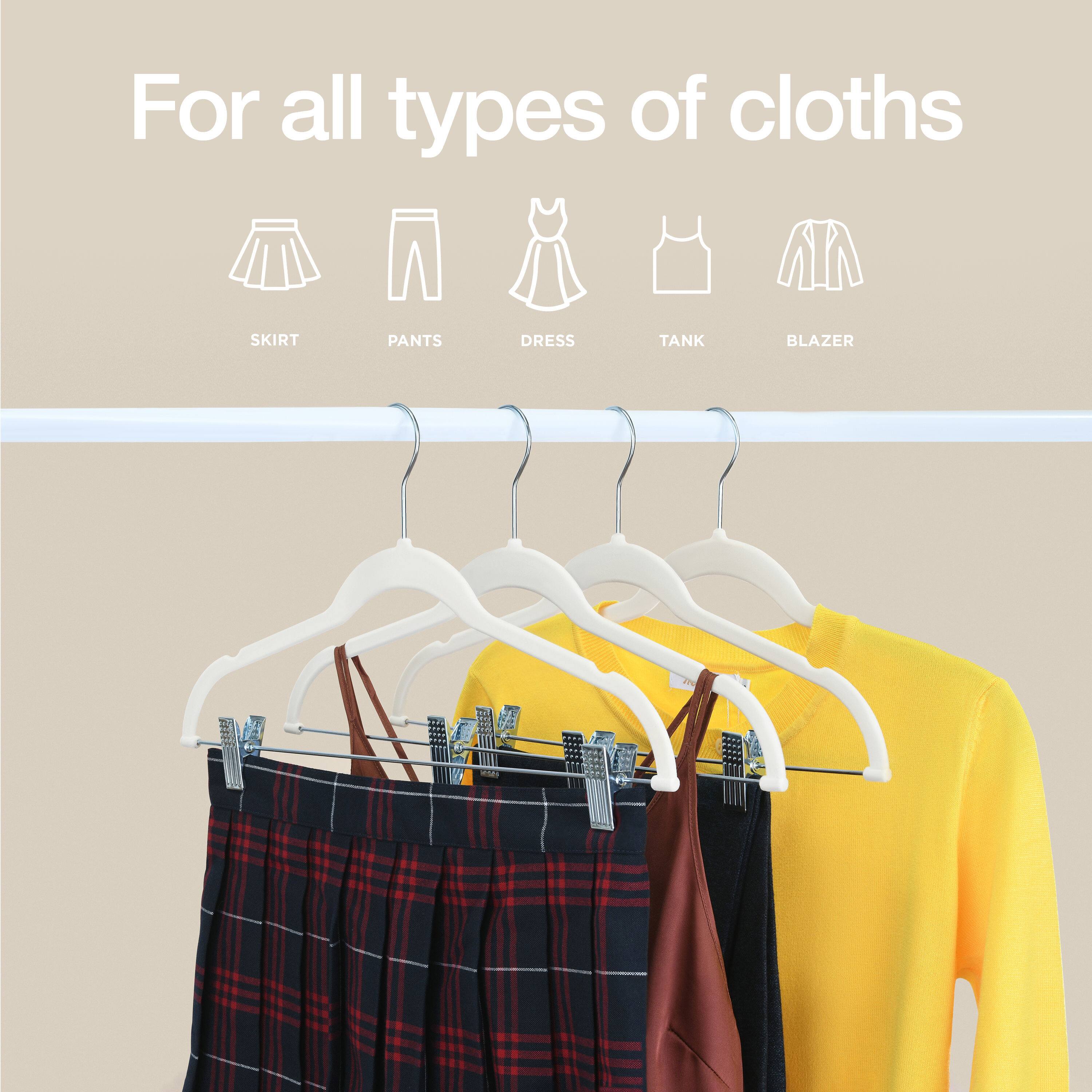 For all types of clothes

SKIRT  
PANTS  
DRESS  
TANK  
BLAZER
