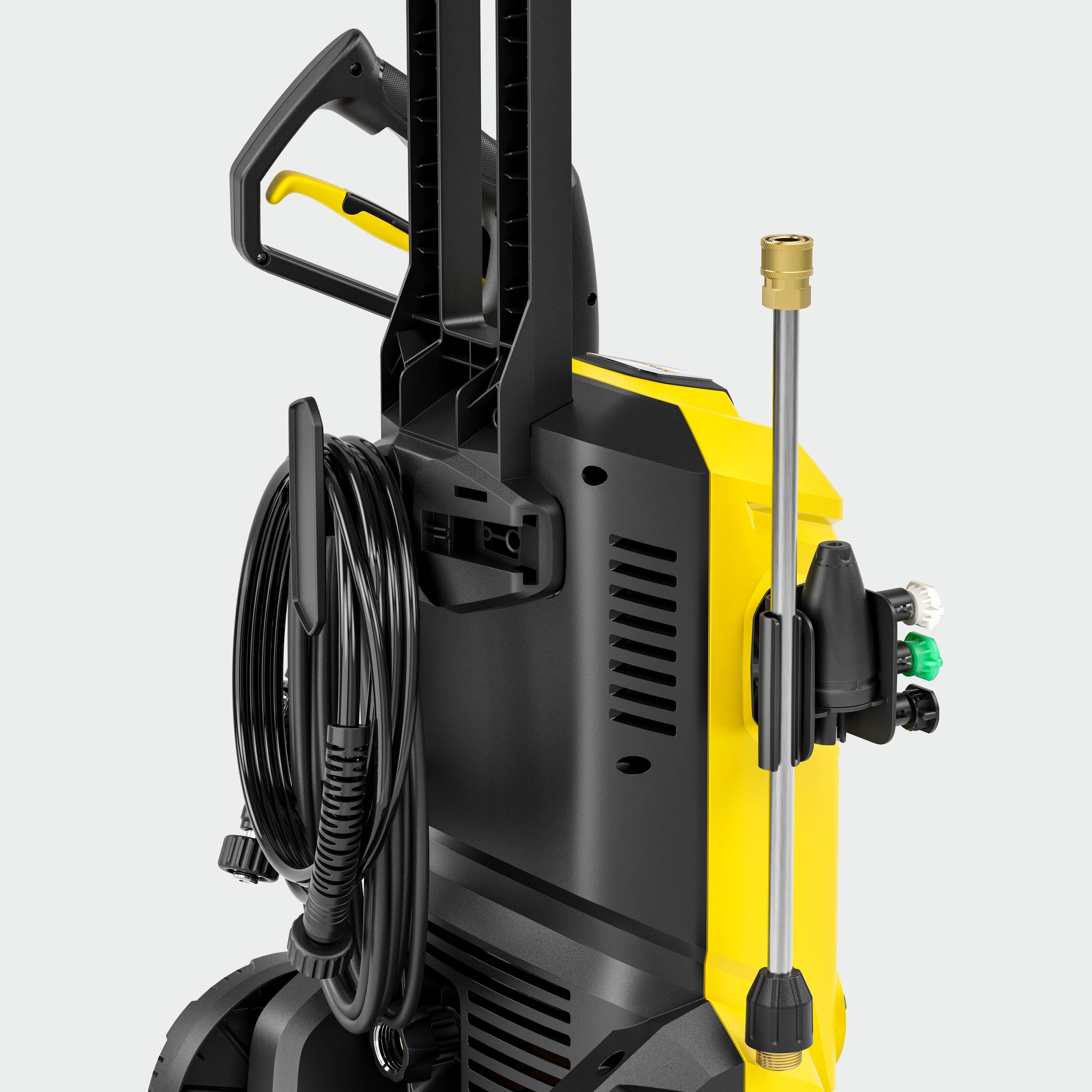 Back. Karcher - K 4 Foam Cannon 1900 PSI Electric Pressure Washer with Turbo Nozzle and Large Wheels for All-Terrain Cleaning.