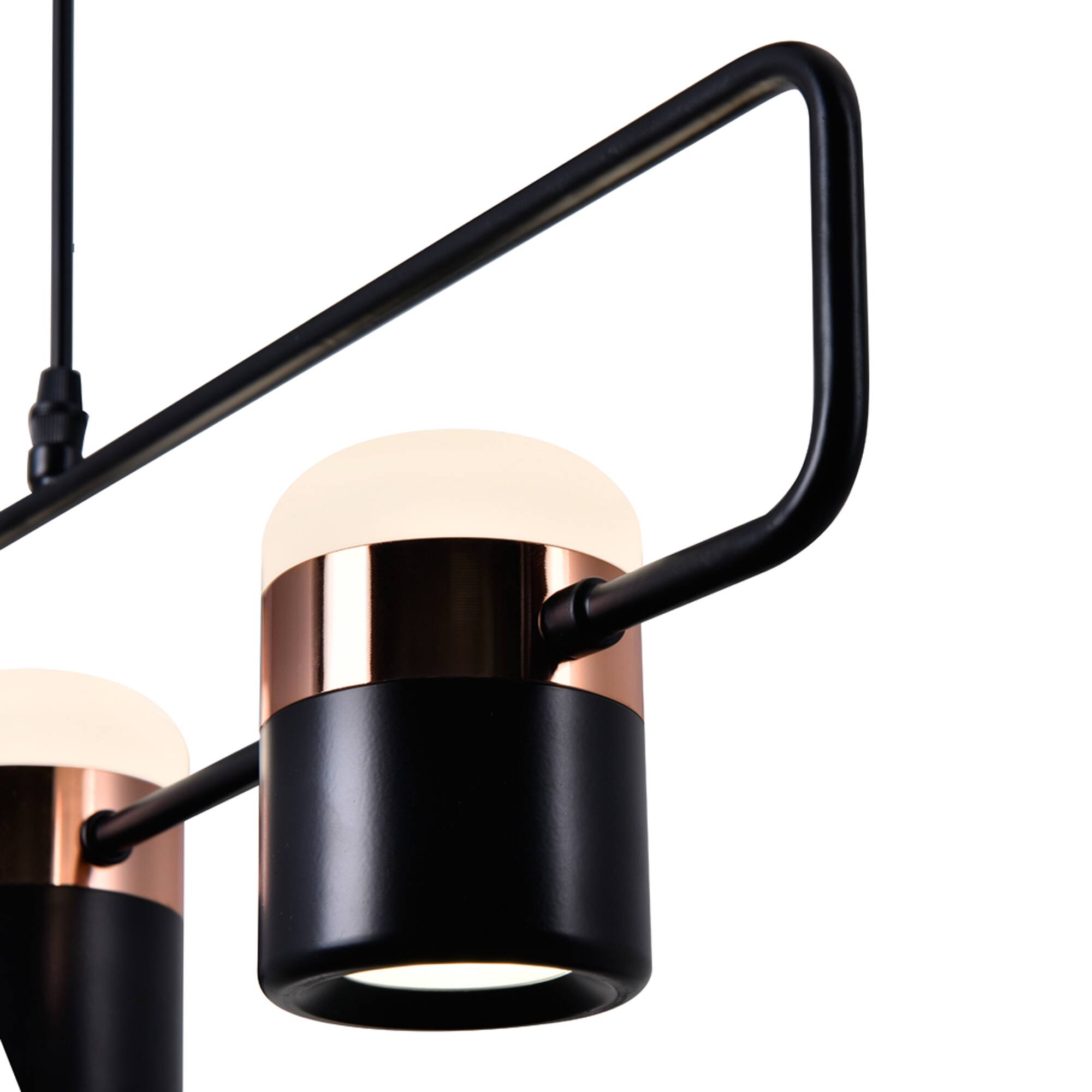 Left. CWI Lighting - Moxie LED Pool Table Light With Black Finish - Black.