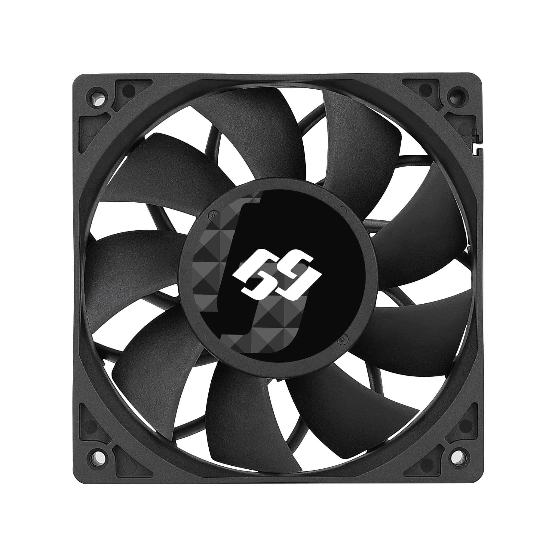 Bluegears - b-BlasterPWM 120mm 2Ball PWM High Speed Fan ranging 1000 to 5000 RPM with 203 CFM. UL, CE, FCC, RoHS, Reach Certified Hi - Black