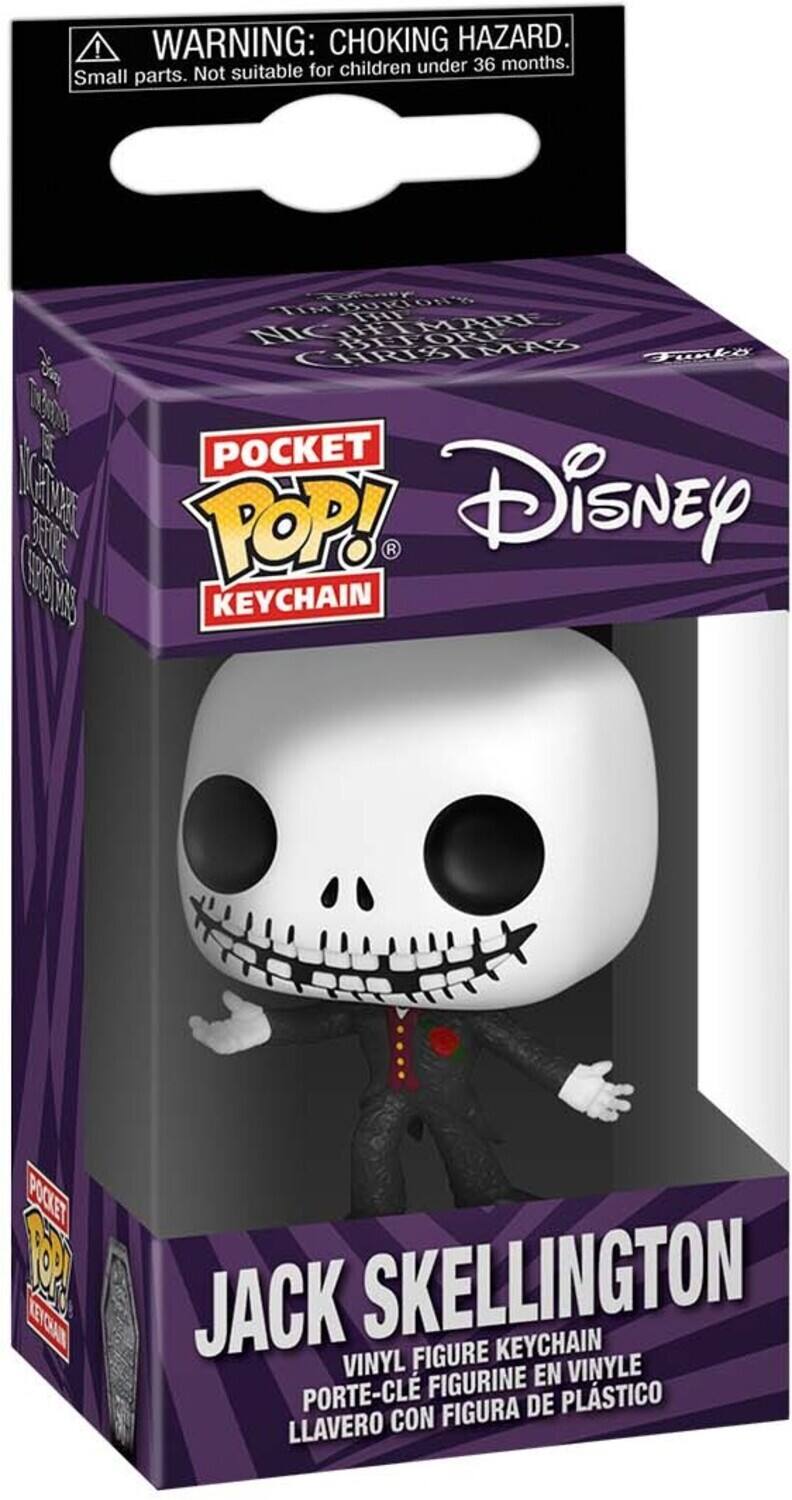 **WARNING: CHOKING HAZARD.**  
Small parts. Not suitable for children under 36 months.

**POCKET POP! KEYCHAIN**

**Disney**

**JACK SKELLINGTON**  
VINYL FIGURE KEYCHAIN  
PORTE-CLE FIGURINE EN VINYLE  
LLAVERO CON FIGURA DE PLÁSTICO
