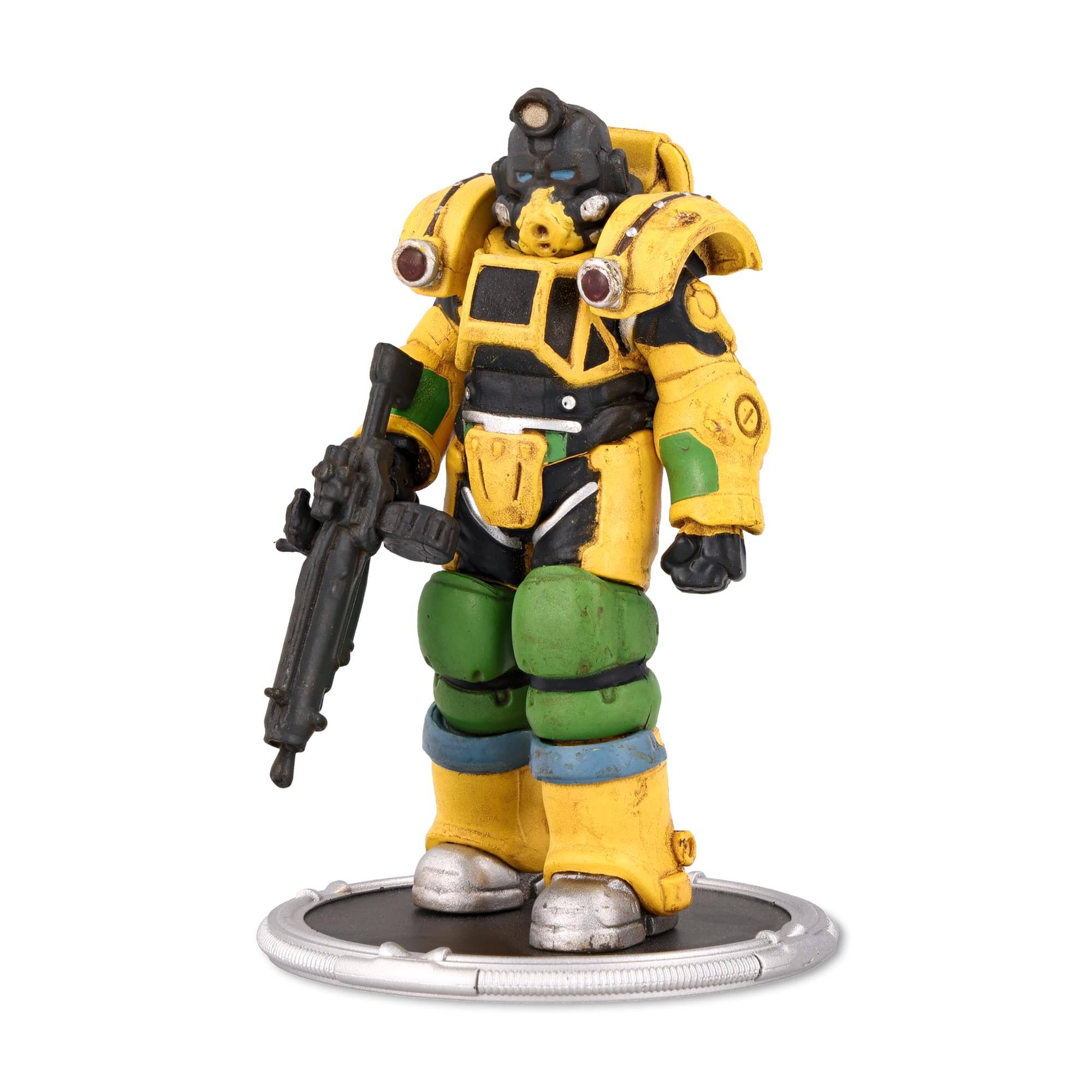 Alt View 4. Toynk - Fallout Excavator and Vault Boy (Gun) Mini Figure Set (Build-a-Figure Deathclaw) - Blue.