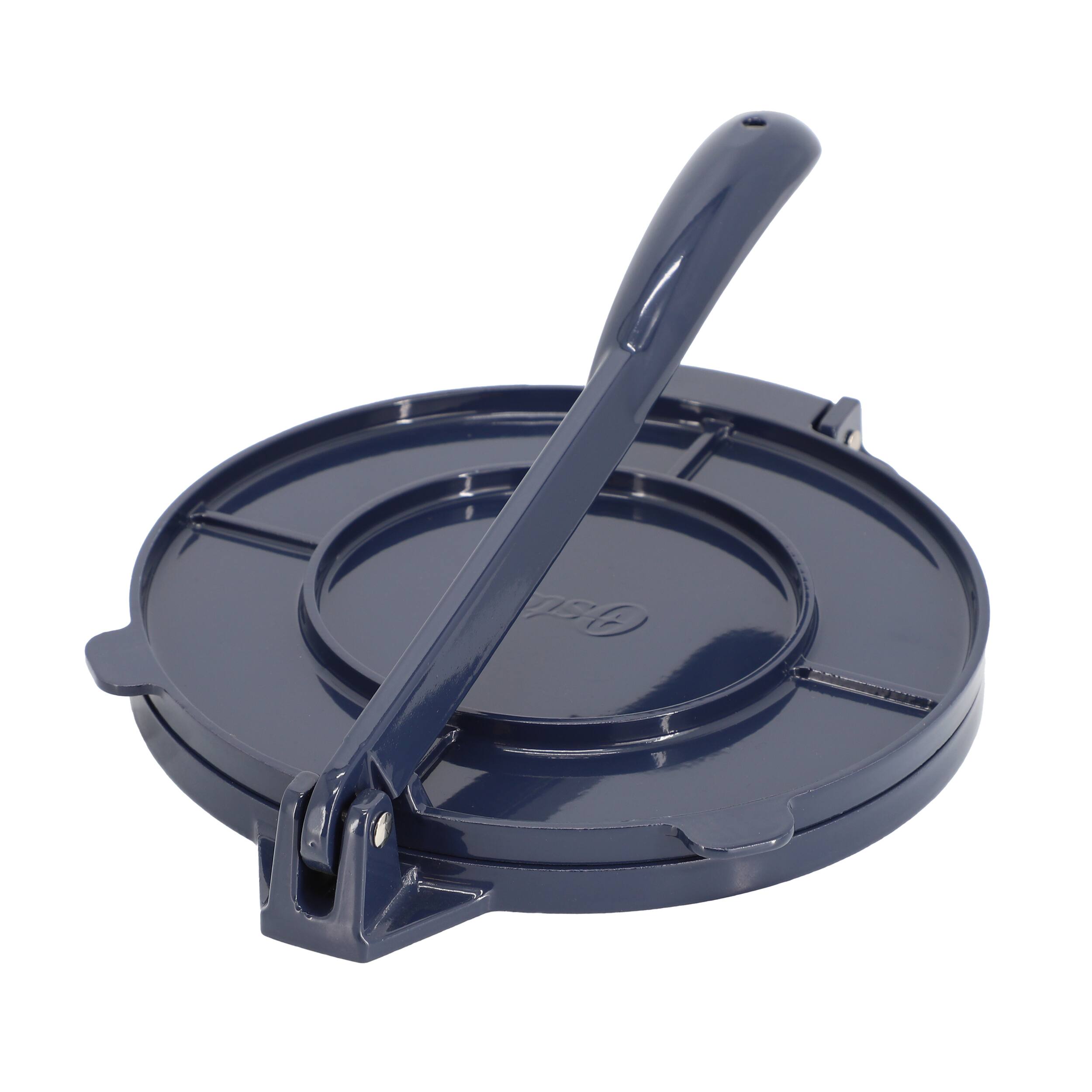 Oster - Ravello 8 Inch Cast Aluminum Round Tortilla Press - Blue
