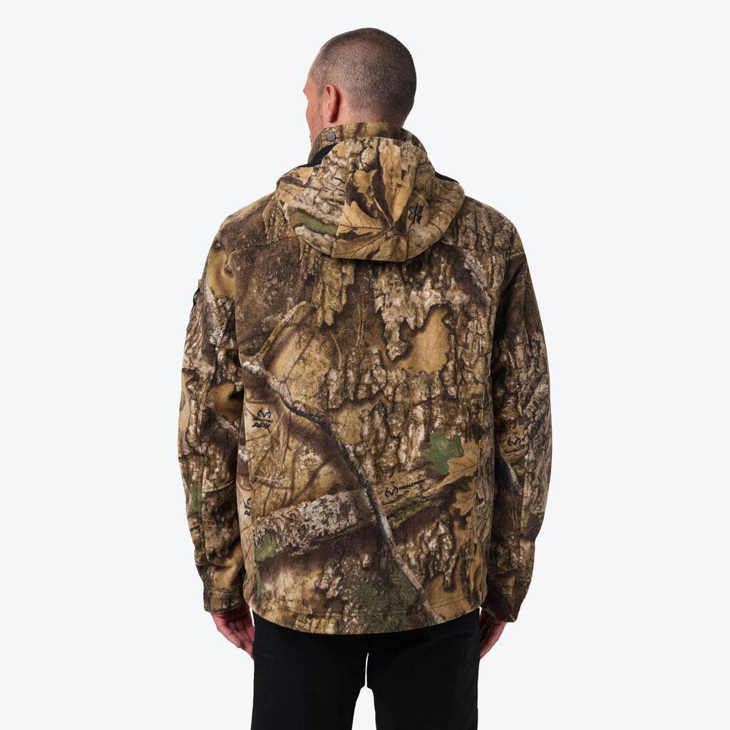 Alt View 2. Mobile Warming - Men's APX Heated Fleece Camo Heated Jacket - APX Camo.