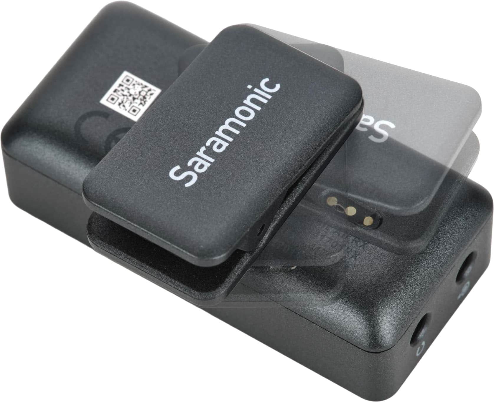Alt View 9. Saramonic - Saramonic Air 2-Person Mini Wireless Clip-On Mic System w/ Lavaliers for Cameras, Mobile Devices & Computers - Black.