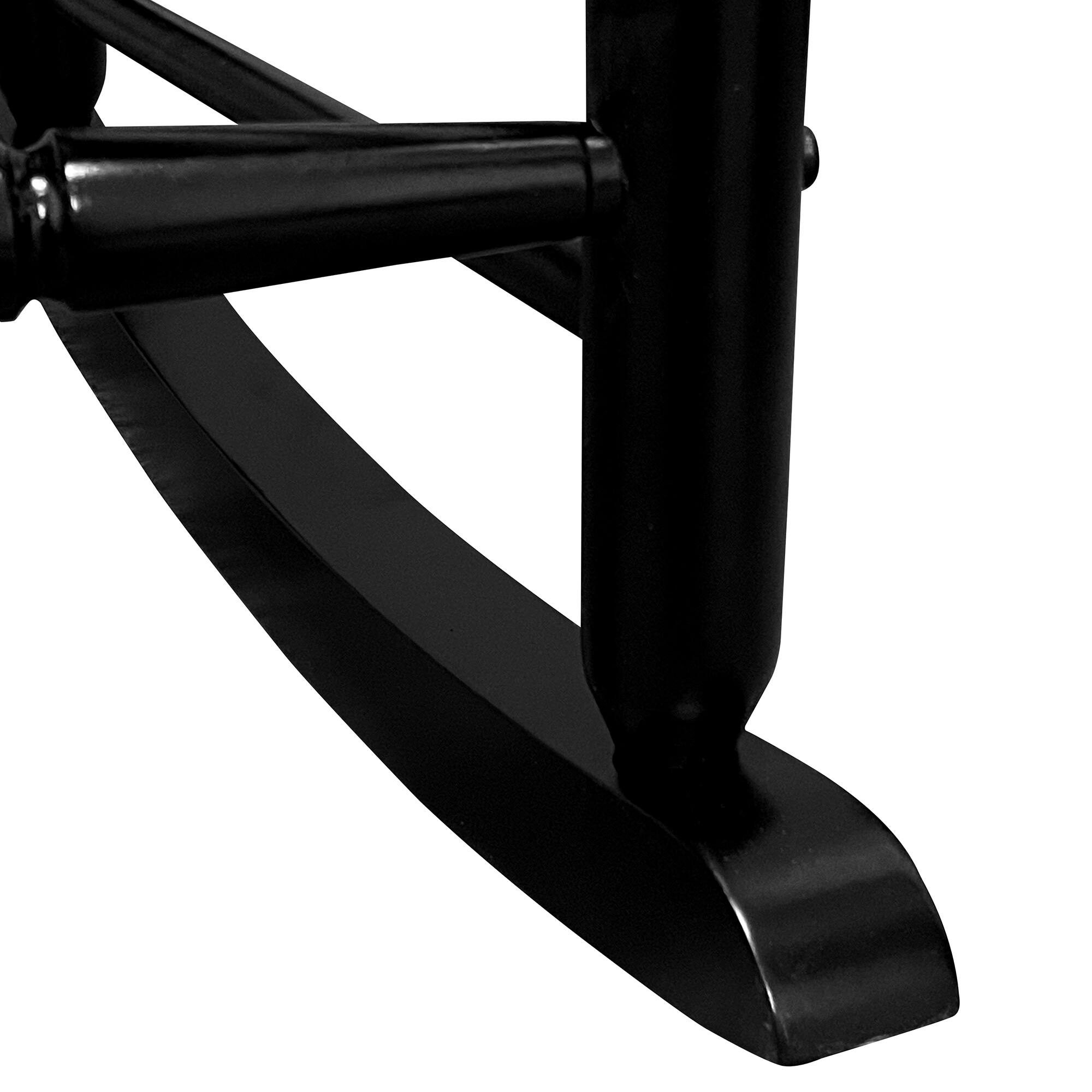 Alt View 1. AOOLIVE - BALCONY PORCH ADULT ROCKING CHAIR-BLACK - Black.