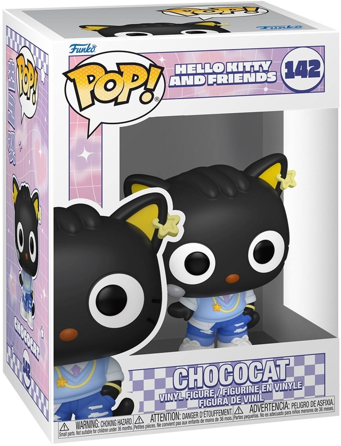 COP Tinki Funko. A P HELLO KITTY 142 ! AND FRIENDS POP! EOSOGNT 1 CHOCOCAT FIGURINE EN VINYLE VINYL FIGURE, / FIGURA DE VINIL ASFIXIA. ADVERTENCIA: PELIGRO DE ASFIXIA. D'TOUFFEMENT. adecuado para niños ATTENTION: DANGER D'ÉTOUFFEMENT. convient pas aux enfants WARNING: CHOKING HAZARD. Not suitable for children under 36 months, Not sutable for Smal parts