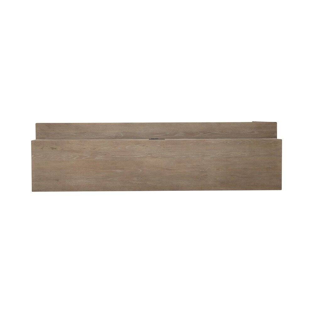 Left. Liberty Furniture Industries - Brentwood Console Bar Table with AC, USB Charging Station - Sandstone Oak Wood - Sandstone.