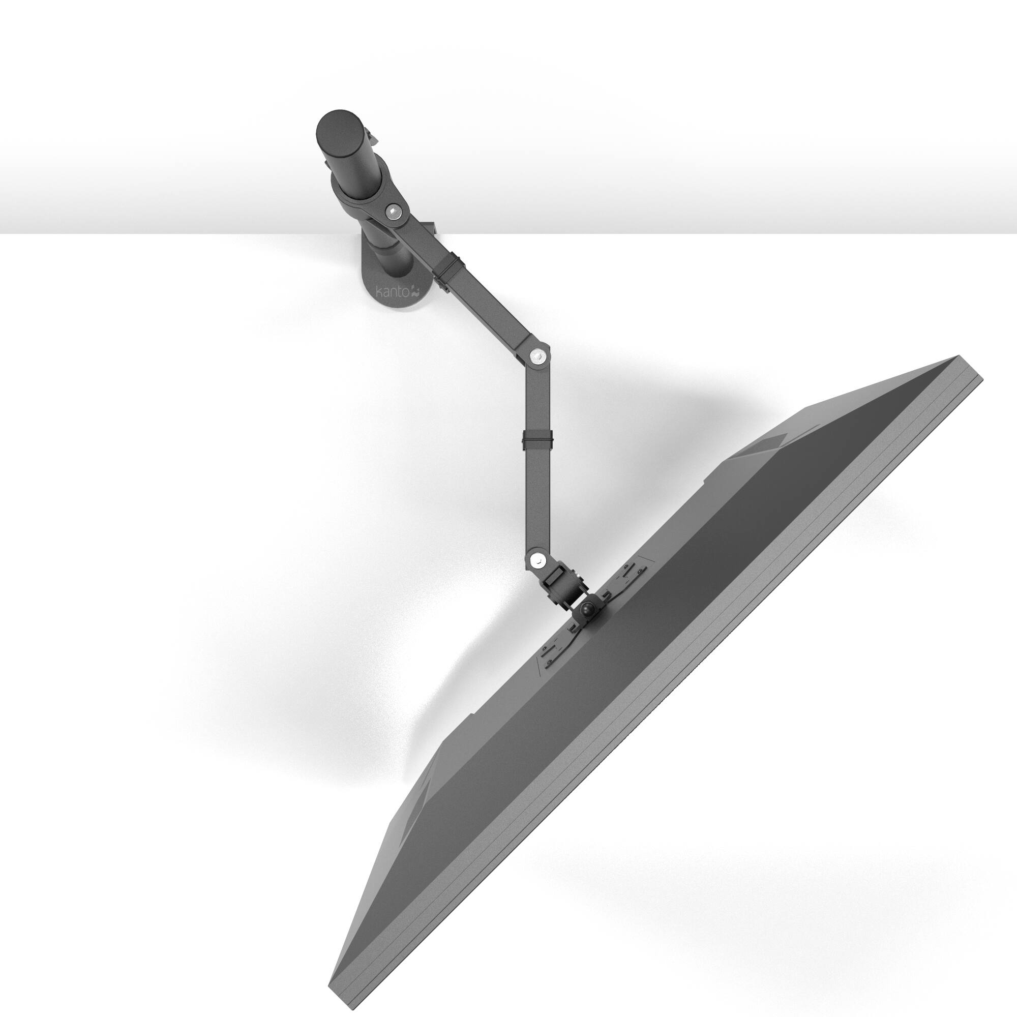 Back. Kanto - Kanto DML1000 Fully Adjustable Single Arm Desktop Monitor Mount - Black.