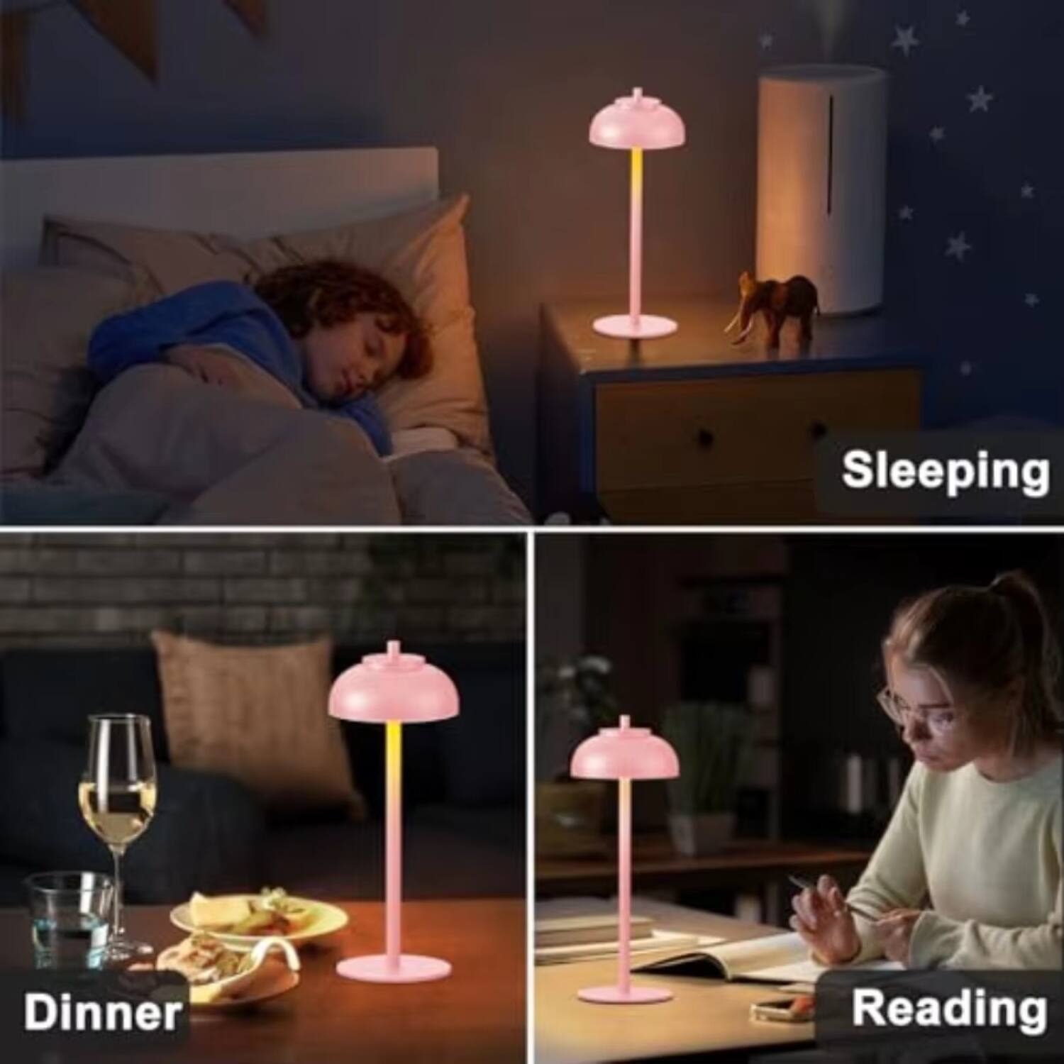 Sleeping  
Dinner  
Reading