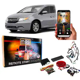 MPC - Remote start kit for Honda Odyssey 2014-2017 Push-to-Start (Smartphone control) - Black