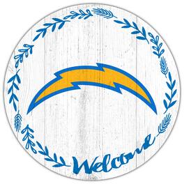 Fan Creations - Los Angeles Chargers 12" Welcome Circle Sign - Multicolor