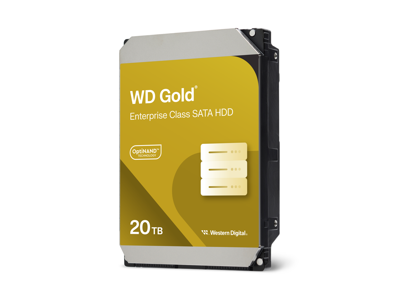 WD Gold  
Enterprise Class SATA HDD  
OptiNAND Technology  
20 TB  
Western Digital