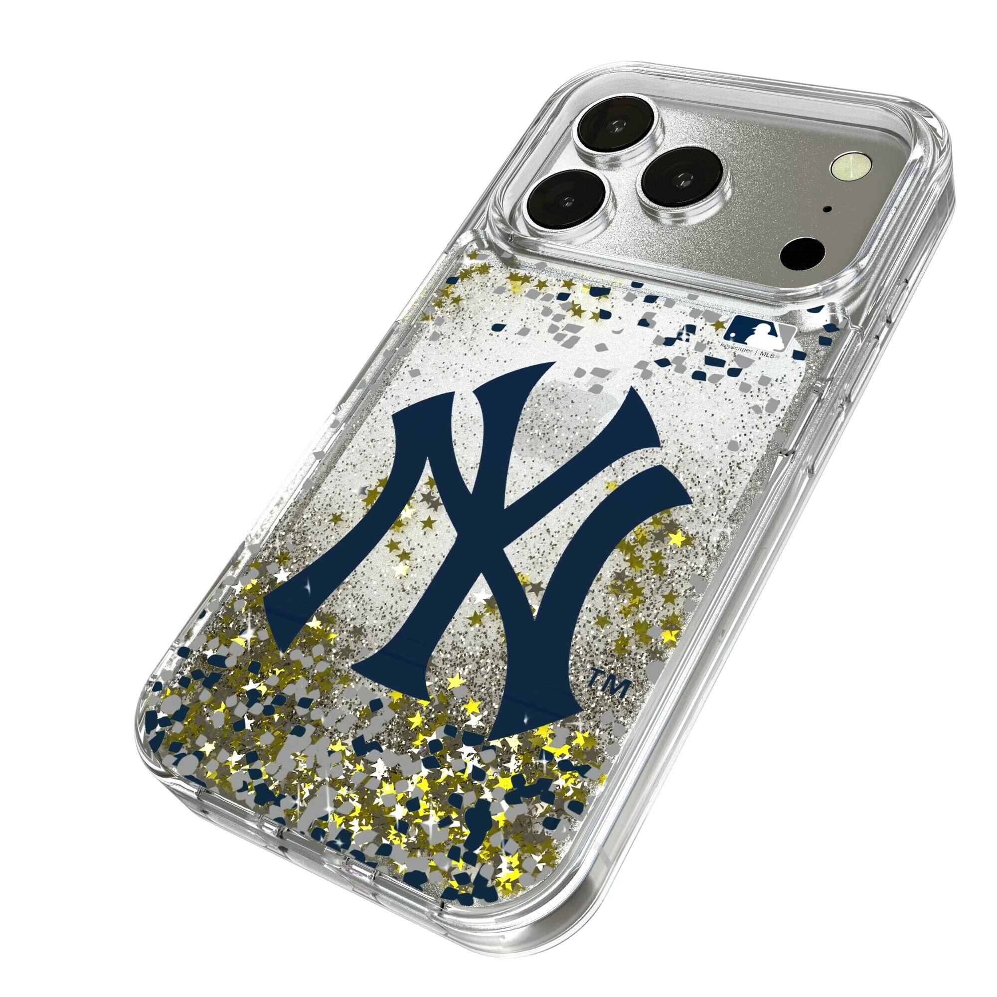 Alt View 1. Keyscaper - New York Yankees Glitter Confetti iPhone Case - 13 - Multicolor.