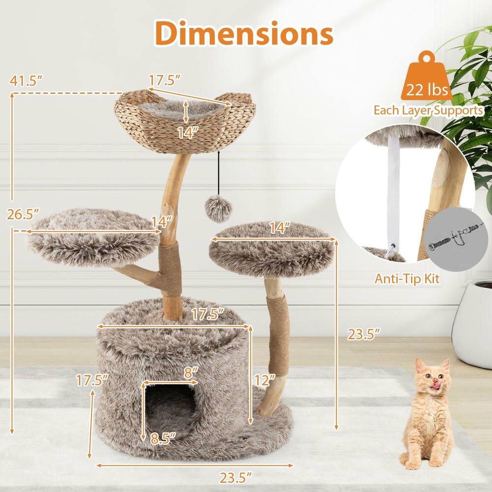 Dimensions: 41.5" x 17.5" x 14"  
Weight: 22 lbs  
Each Layer Supports: 26.5" x 14" x 14"  
Anti-Tip Kit: 17.5" x 23.5" x 17.5" x 8" x 12" x 8.5" x 23.5"