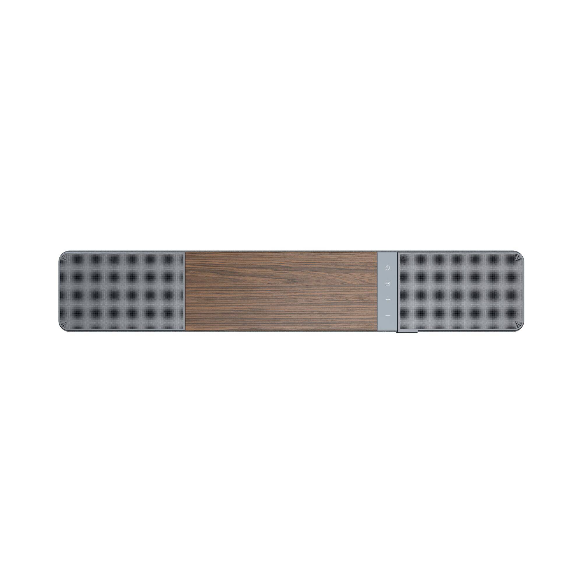 Alt View 2. Klipsch - Flexus CORE 100 2.1 Soundbar - Walnut.