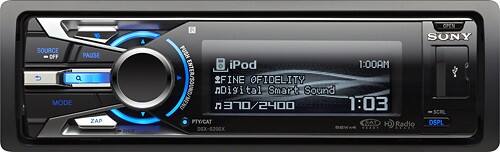 Front Standard. Sony - 52W x 4 Apple® iPod®-/Satellite Radio-/HD Radio-Ready In-Dash Deck - Dark Titanium.