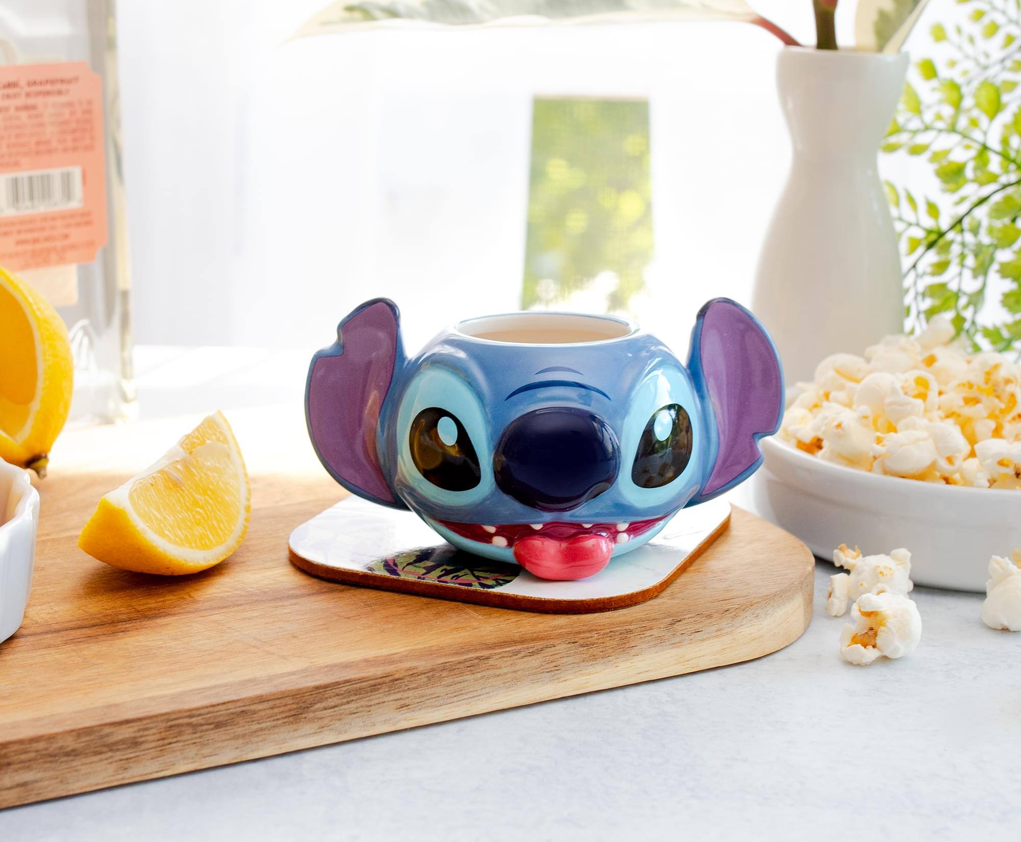 Alt View 3. Disney - Disney Stitch 2oz Sculpted Ceramic Mini Cup / Shot Glass - Blue.