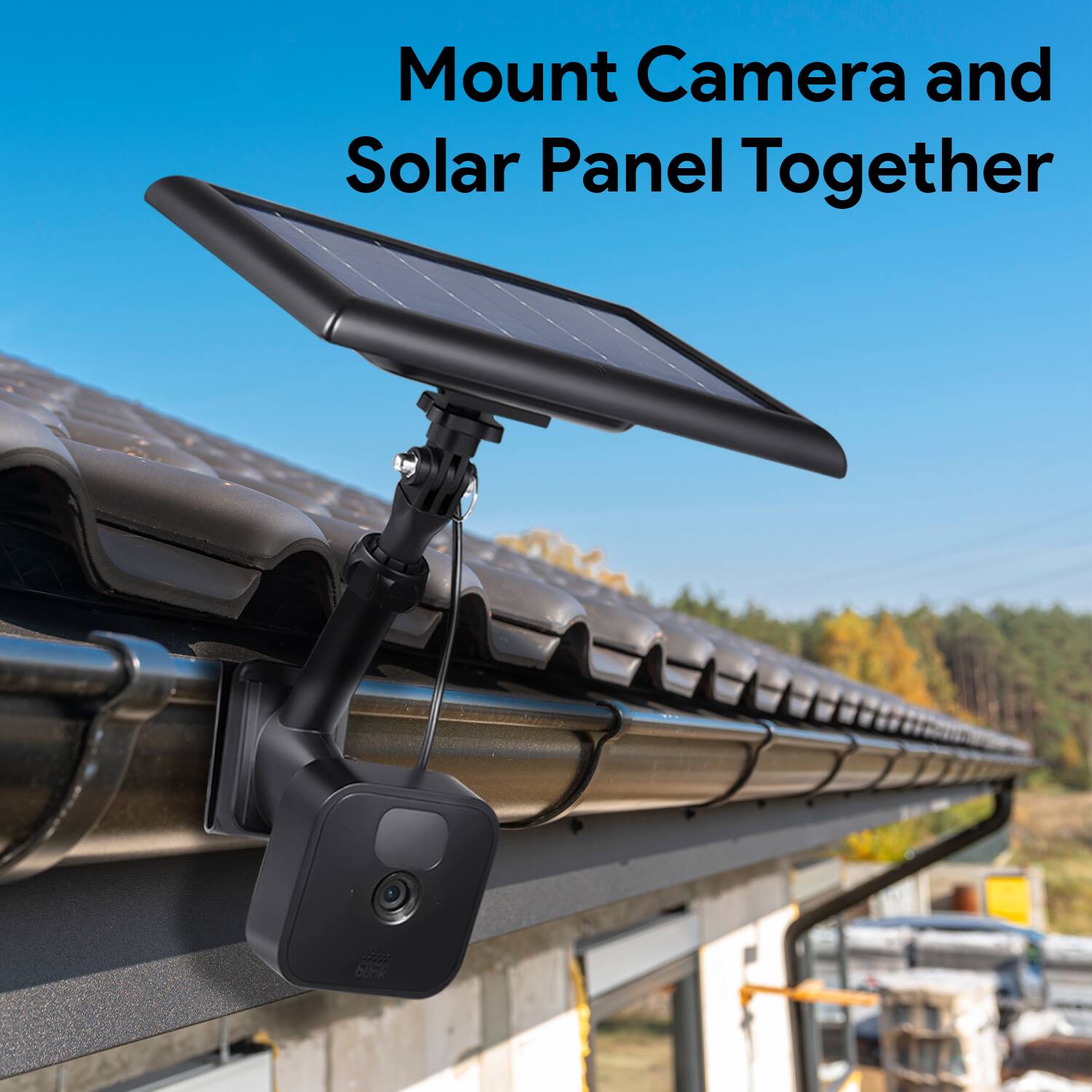 Mount Camera and Solar Panel Together