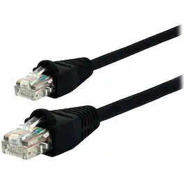 GE - CAT-5E Ethernet Cable 50 Ft 33765 - Black