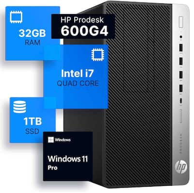 HP Refurbished Excellent ProDesk 600G4 Tower Desktop PC, Intel HP Refurbished Excellent ProDesk 600G4 Tower Desktop PC, Intel