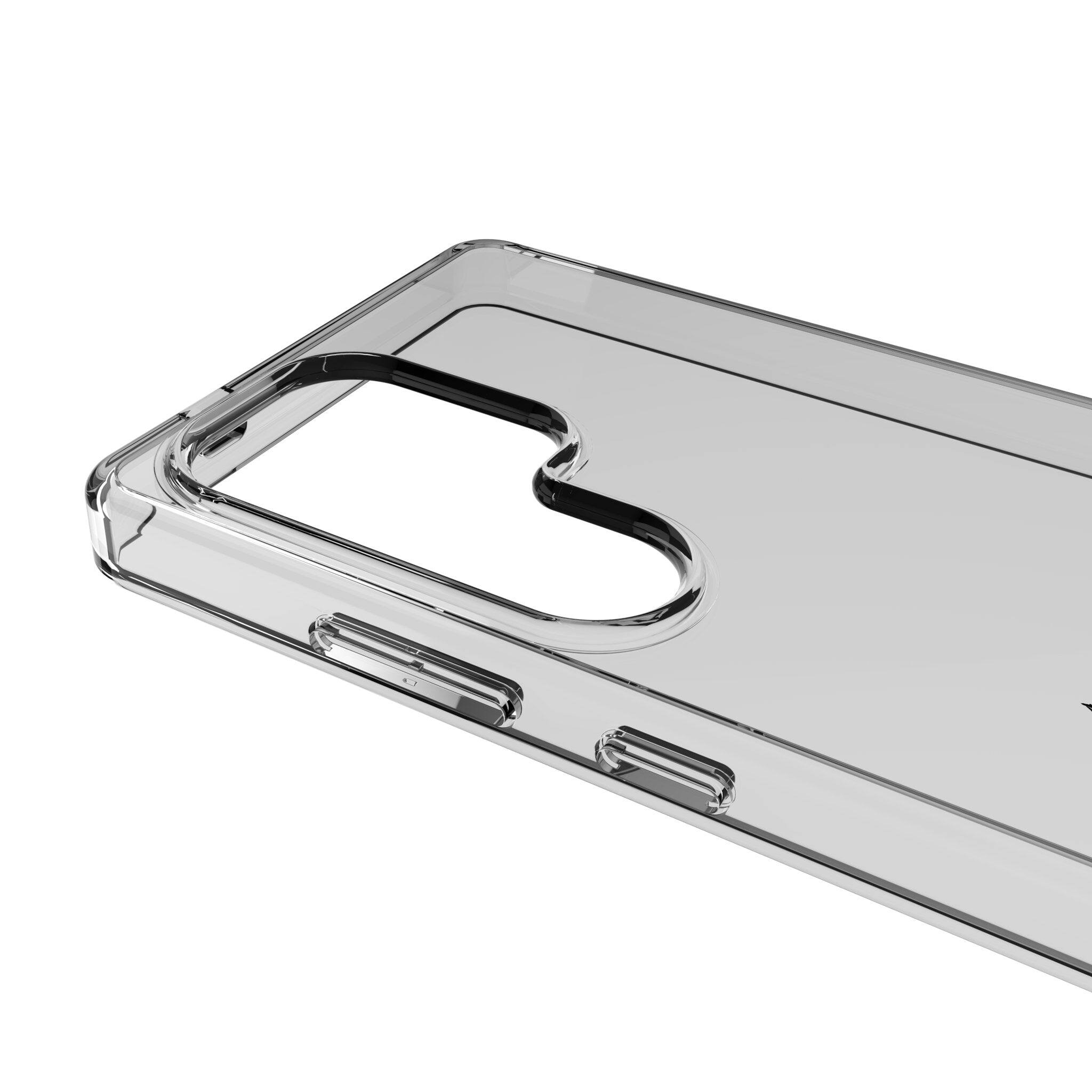 Left. Keyscaper - Marvel Badge Clear Phone Case - Samsung Galaxy S22 - Deadpool 1.