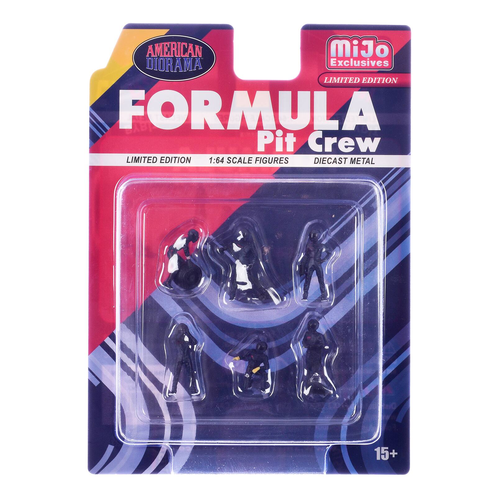 AMERICAN DIORAMA Exclusives LIMITED EDITION FORMULA Pit Crew LIMITED EDITION 1:64 SCALE FIGURES DIECAST METAL 15+