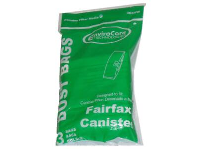 3055W Genuine Filter Media EnviroCare TECHNOLOGIES BAGS 6 Designed to fit: Pour: Designed a DUST Concus Fairfax Caniste BAGS SACS 3 BOLSAS